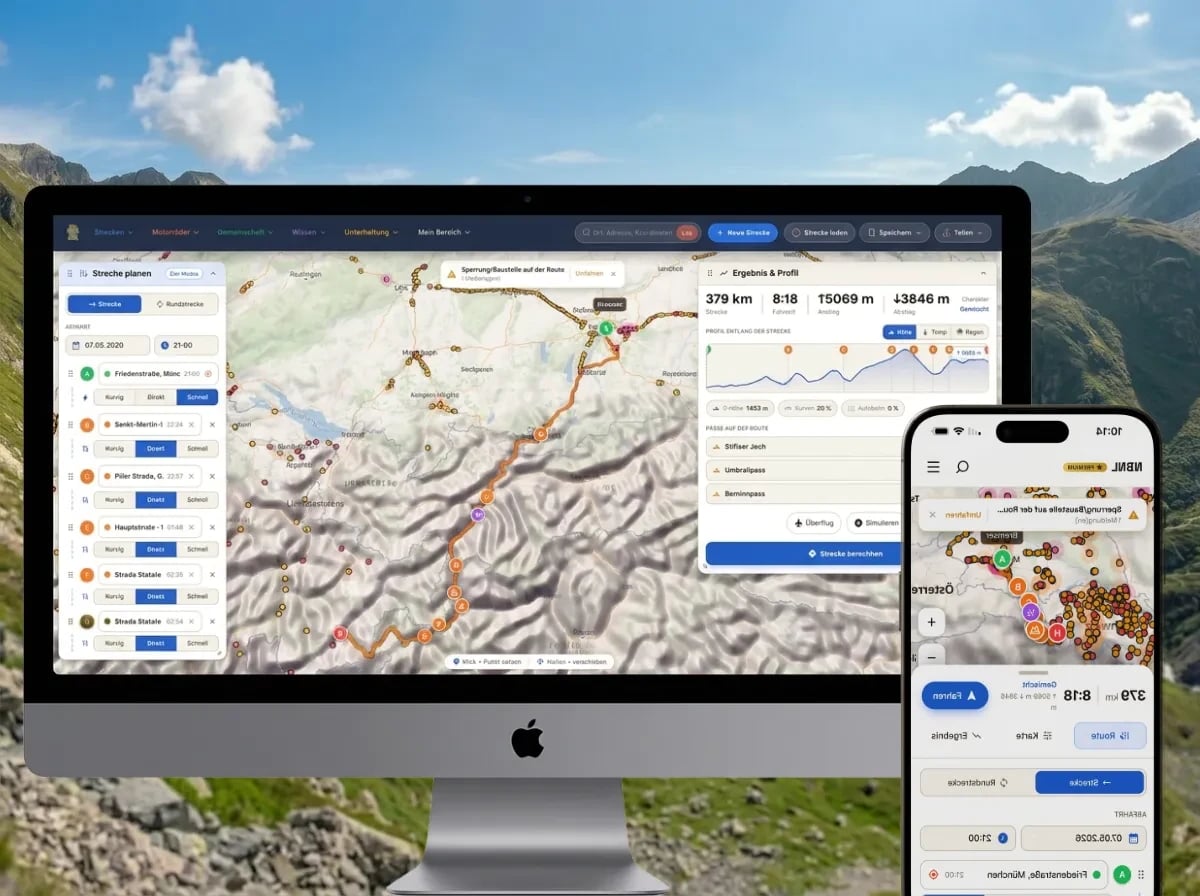 Route planner – Bild mit KI erstellt
