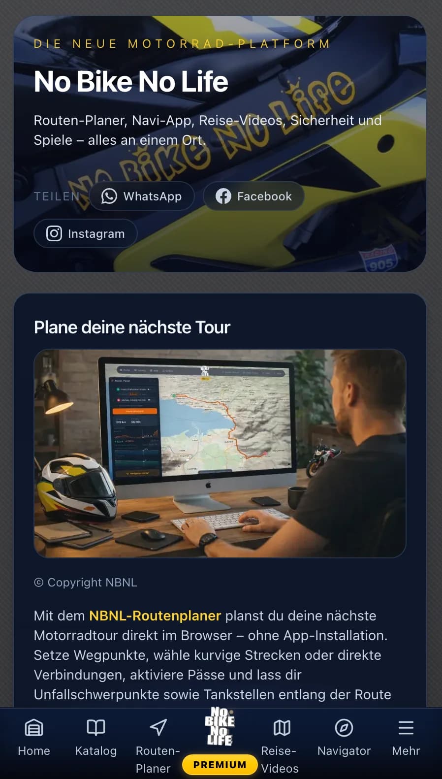 NBNL auf dem Handy