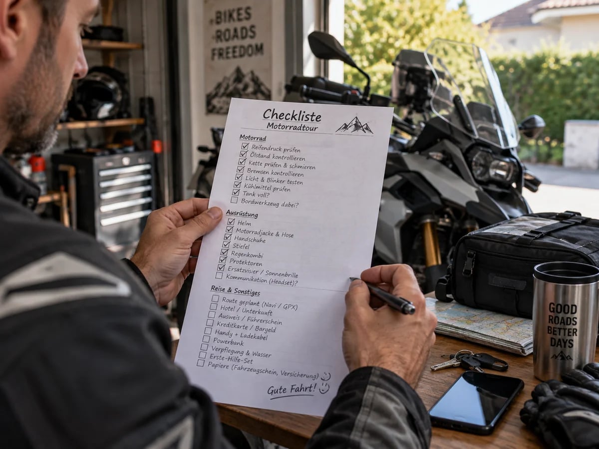 Tour checklist – image created with AI